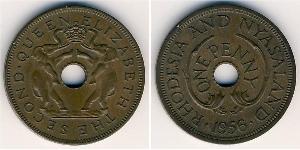 1 Penny Rhodesia (1965 - 1979) Bronze Elizabeth II (1926-2022)