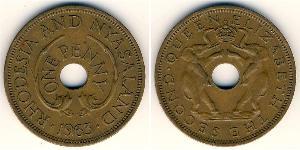 1 Penny Rhodesien (1965 - 1979) Bronze Elizabeth II (1926-2022)
