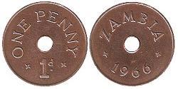 1 Penny Sambia (1964 - ) Bronze 