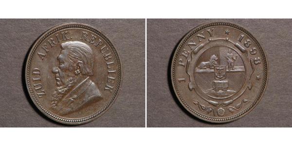 1 Penny South Africa Bronze Paul Kruger (1825 - 1904)