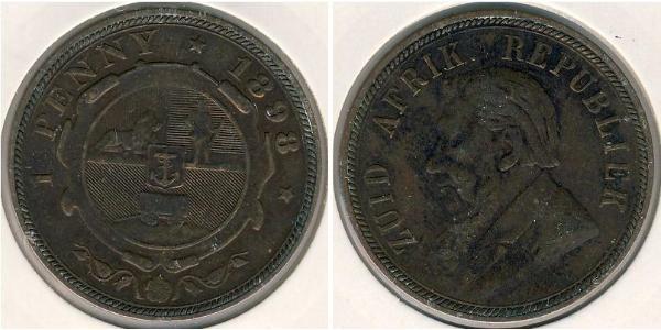 1 Penny South Africa Bronze Paul Kruger (1825 - 1904)