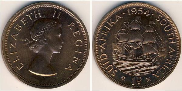 1 Penny Südafrika Bronze Elizabeth II (1926-2022)