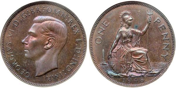 1 Penny United Kingdom (1922-) Bronze George VI (1895-1952)