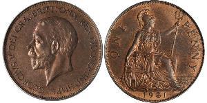 1 Penny United Kingdom of Great Britain and Ireland (1801-1922) Bronze George V of the United Kingdom (1865-1936)