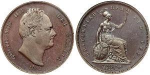 1 Penny United Kingdom of Great Britain and Ireland (1801-1922) Bronze William IV (1765-1837)