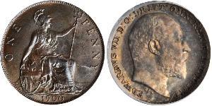 1 Penny United Kingdom of Great Britain and Ireland (1801-1922) Bronze Edward VII (1841-1910)