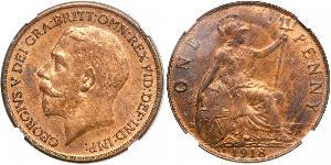 1 Penny United Kingdom of Great Britain and Ireland (1801-1922) Bronze George V of the United Kingdom (1865-1936)