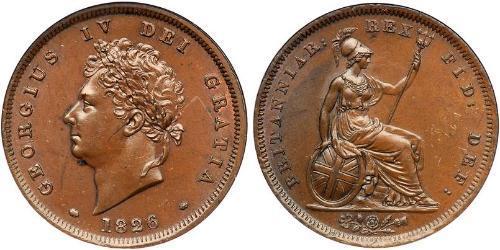 1 Penny United Kingdom of Great Britain and Ireland (1801-1922) Bronze George IV (1762-1830)