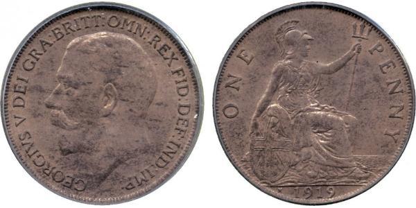 1 Penny United Kingdom of Great Britain and Ireland (1801-1922) Bronze George V of the United Kingdom (1865-1936)