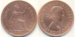 1 Penny Vereinigtes Königreich (1922-) Bronze Elizabeth II (1926-2022)