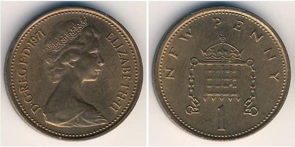 1 Penny Vereinigtes Königreich (1922-) Bronze Elizabeth II (1926-2022)