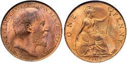 1 Penny United Kingdom of Great Britain and Ireland (1801-1922) Bronze Edward VII (1841-1910)