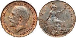 1 Penny United Kingdom of Great Britain and Ireland (1801-1922) Bronze George V of the United Kingdom (1865-1936)