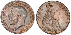 1 Penny Vereinigtes Königreich von Großbritannien und Irland (1801-1922) Bronze George V (1865-1936)