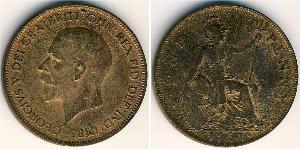 1 Penny Vereinigtes Königreich von Großbritannien und Irland (1801-1922) Bronze George V (1865-1936)