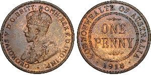 1 Penny Australia (1788 - 1939) Bronzo Giorgio V (1865-1936)