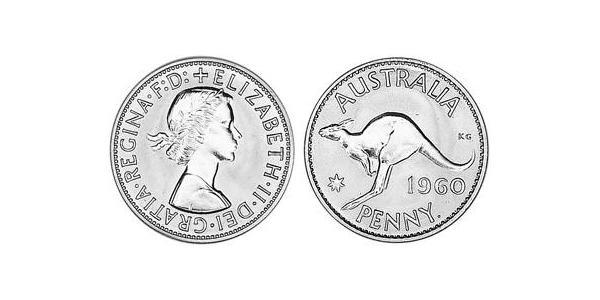 1 Penny Australia (1939 - ) Bronzo Elisabetta II (1926-2022)