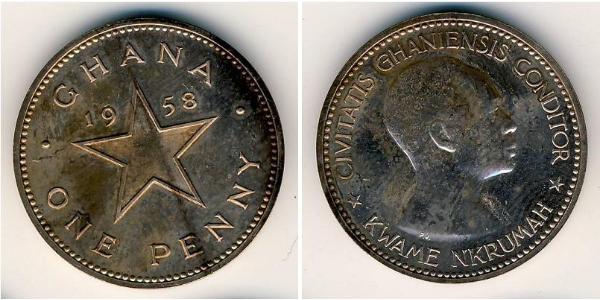 1 Penny Ghana Bronzo 