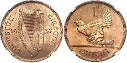 1 Penny Irlanda (1922 - ) Bronzo 
