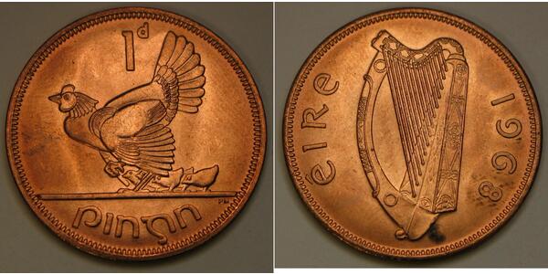 1 Penny Irlanda (1922 - ) Bronzo 