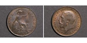 1 Penny Regno Unito di Gran Bretagna e Irlanda (1801-1922) Bronzo Giorgio V (1865-1936)