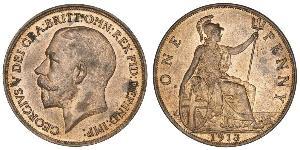 1 Penny Regno Unito di Gran Bretagna e Irlanda (1801-1922) Bronzo Giorgio V (1865-1936)