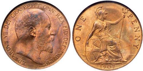 1 Penny Regno Unito di Gran Bretagna e Irlanda (1801-1922) Bronzo Edoardo VII (1841-1910)