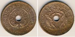1 Penny Southern Rhodesia (1923-1980) Bronzo 