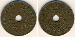 1 Penny Southern Rhodesia (1923-1980) Bronzo Giorgio VI (1895-1952)