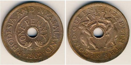 1 Penny Southern Rhodesia (1923-1980) Bronzo 