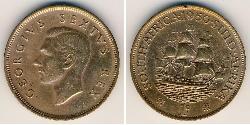 1 Penny Sudafrica Bronzo Giorgio VI (1895-1952)