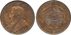 1 Penny Sudafrica Bronzo Paul Kruger (1825 - 1904)