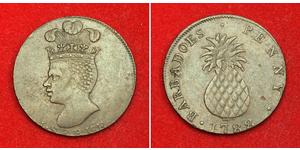 1 Penny Barbados Cobre 