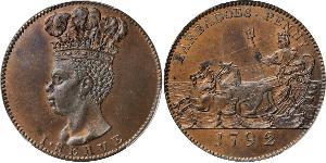 1 Penny Barbados Cobre 