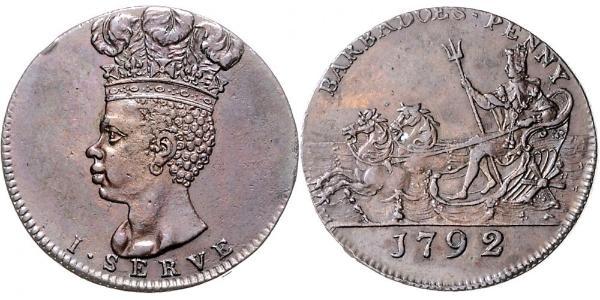 1 Penny Barbados Cobre 