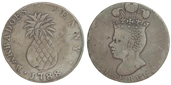 1 Penny Barbados Cobre 