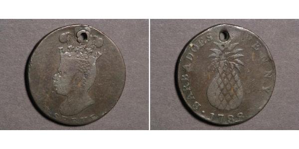 1 Penny Barbados Cobre 