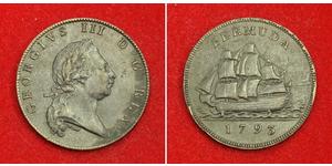 1 Penny Bermudas Cobre Jorge III (1738-1820)