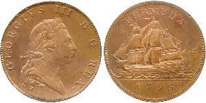 1 Penny Bermudas Cobre Jorge III (1738-1820)