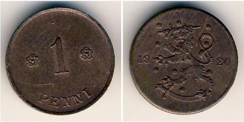 1 Penny Finlandia (1917 - ) Cobre 