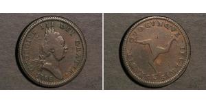1 Penny Isla de Man Cobre Jorge III (1738-1820)