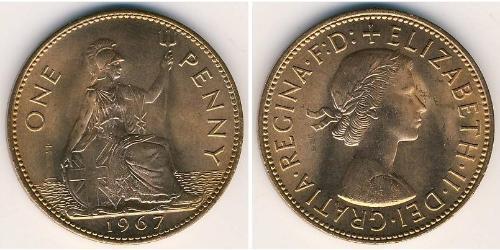1 Penny Reino Unido Cobre 