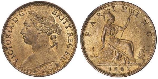 1 Penny Reino Unido de Gran Bretaña e Irlanda (1801-1922) Cobre Victoria (1819 - 1901)