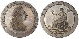 1 Penny Reino de Gran Bretaña (1707-1801) Cobre Jorge III (1738-1820)