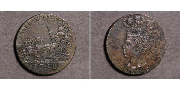 1 Penny Barbados Copper 