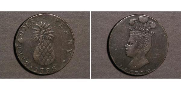 1 Penny Barbados Copper 