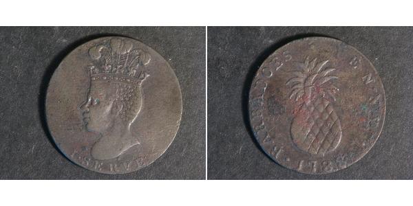 1 Penny Barbados Copper 