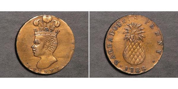 1 Penny Barbados Copper 