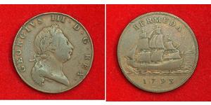 1 Penny Bermuda Copper George III (1738-1820)