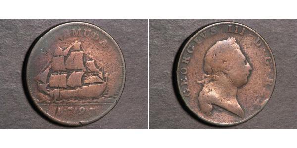 1 Penny Bermuda Copper George III (1738-1820)